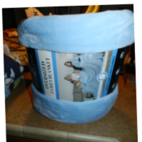 London Fog Dusty Blue Heavyweight Plush Blanket Bigger then King XXL🆕📦🏃🏻💨⚡ - Picture 2 of 16